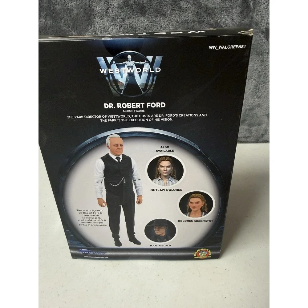 ~ WESTWORLD DR. ROBERT FORD COLLECTIBLE FIGURE DIAMOND SELECT NEW IN BOX SEALED